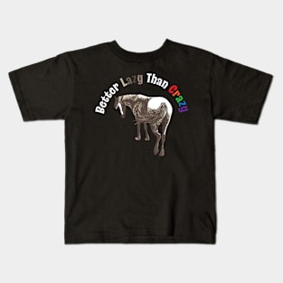 Better Lazy Than Crazy Horse Kids T-Shirt